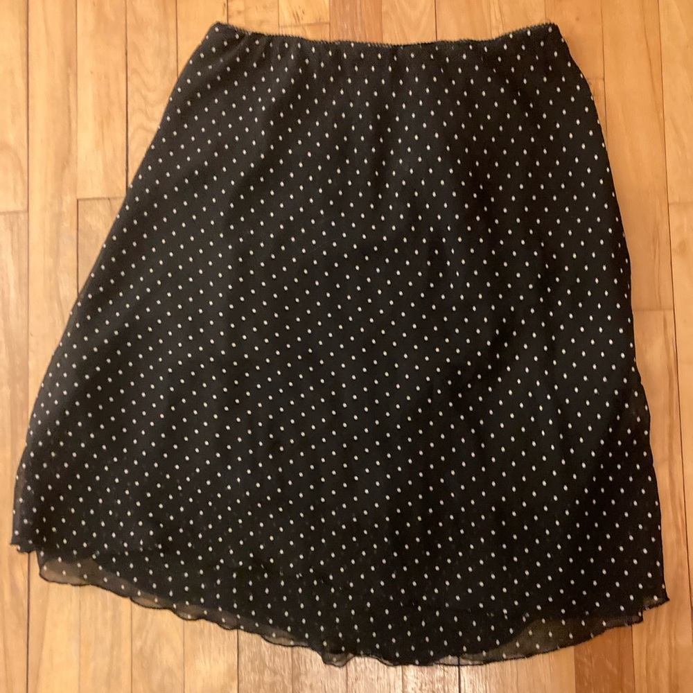 Black Polka Dot Skirt